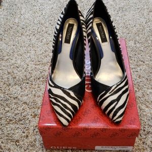 Zebra print heels size 7